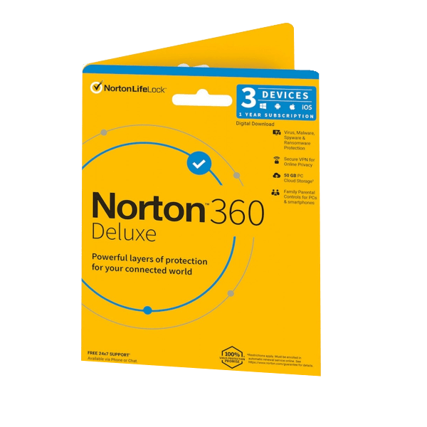 Norton 360 Deluxe pro 3 zařízení