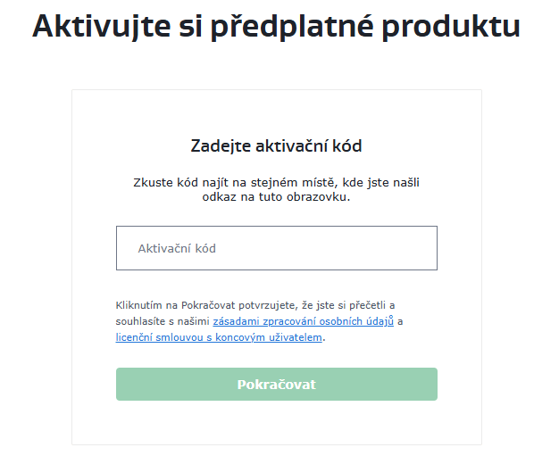 AVG aktivácia