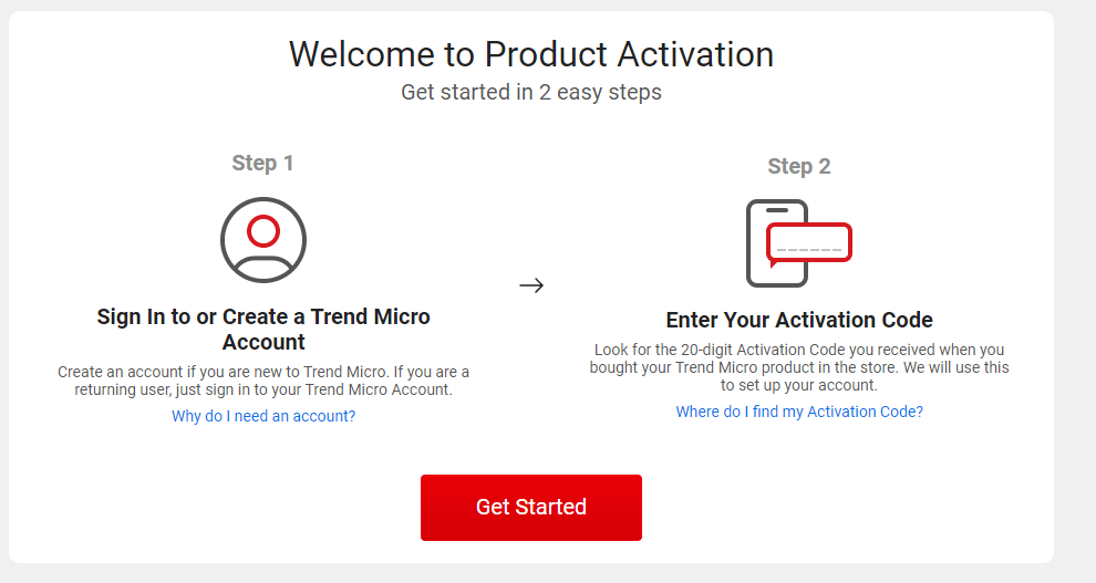 Aktivace Trend Micro