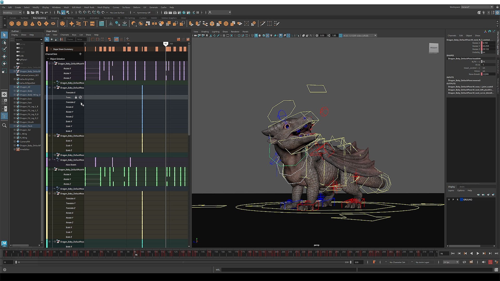 Autodesk Maya 2025 obrázek z programu v popisu produktu.