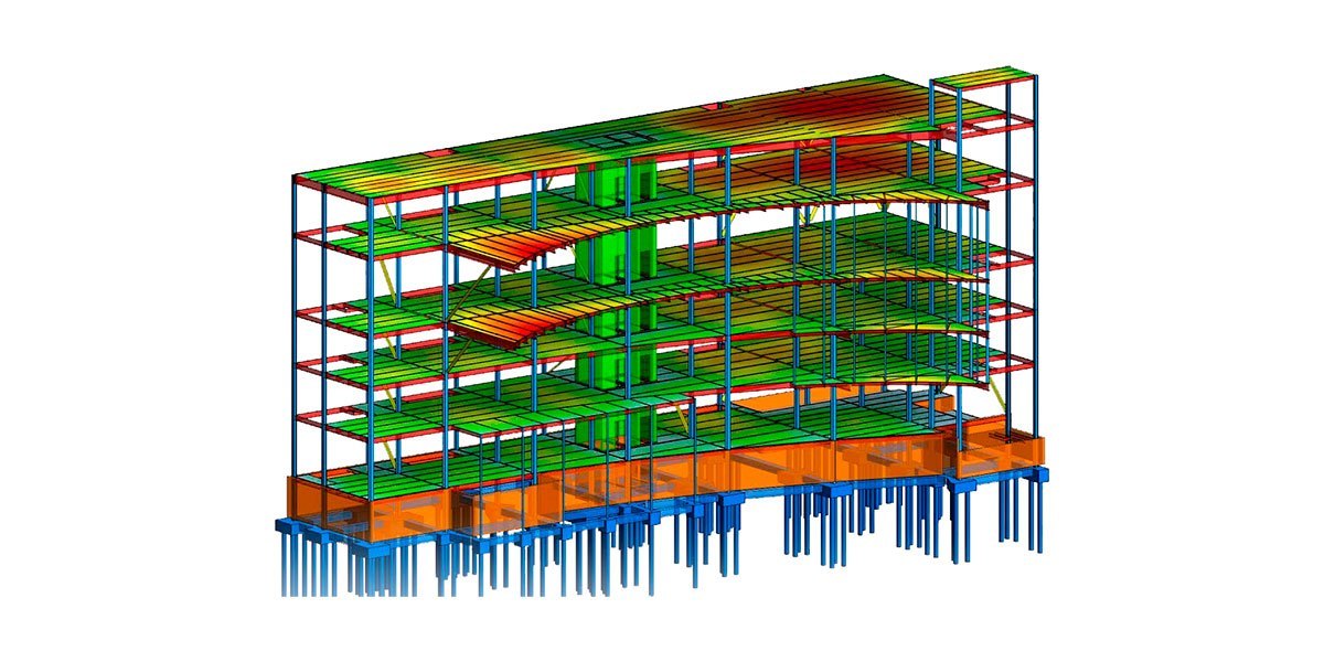 Autodesk Robot Structural Analysis Professional 2025 obrázek z programu v popisu produktu.
