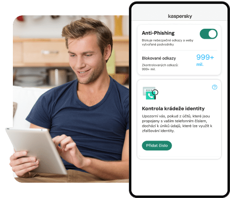 Kaspersky Standard Mobile Edition obrázek z programu v popisu produktu.