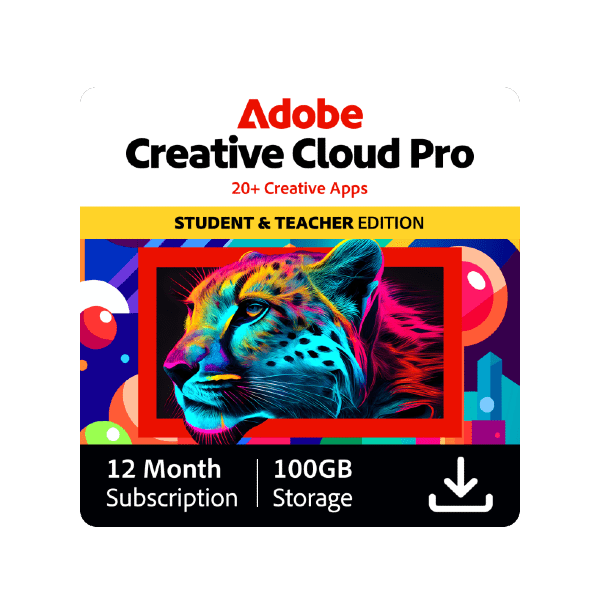 Adobe Creative Cloud All Apps pro studenty a učitele