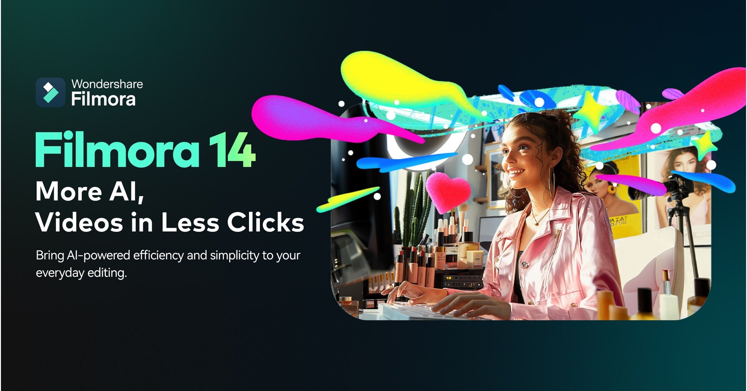 Wondershare Filmora 14 obrázek v popisu produktu.