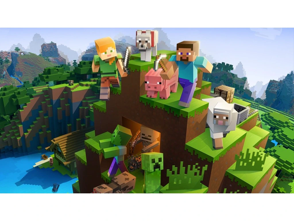 Minecraft Java & Bedrock Edition obrázek v popisu produktu.