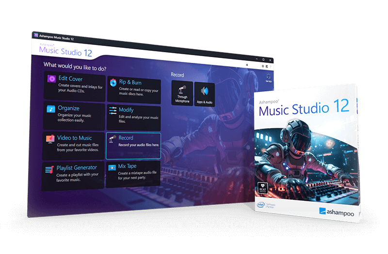 Ashampoo Music Studio 12 obrázek v popisu produktu.