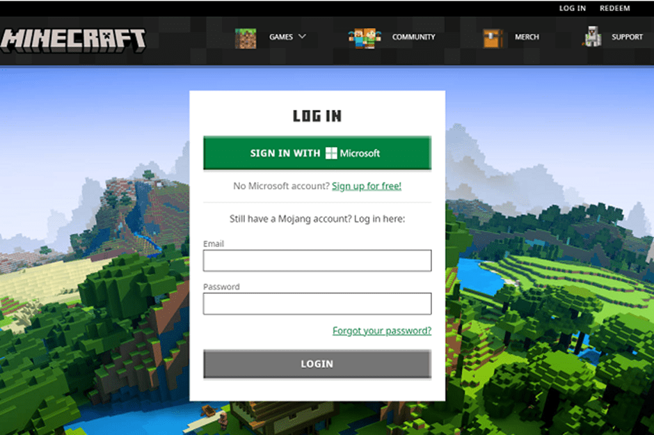 Minecraft účet