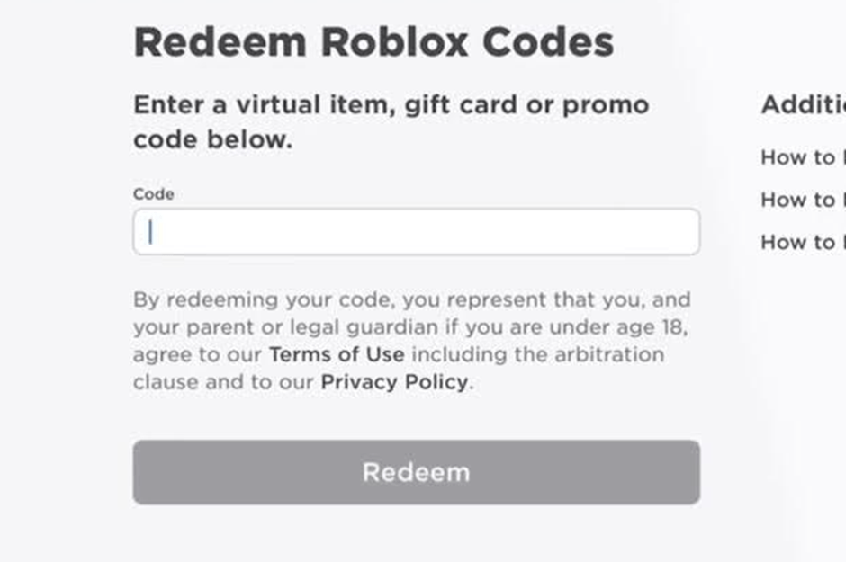 Aktivace Roblox Robux