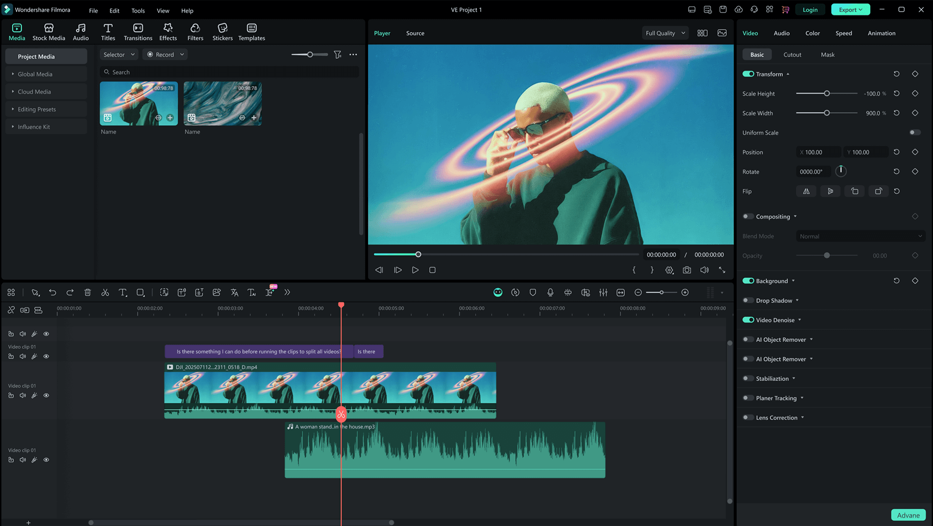 Wondershare Filmora 15 obrázek v popisu produktu.