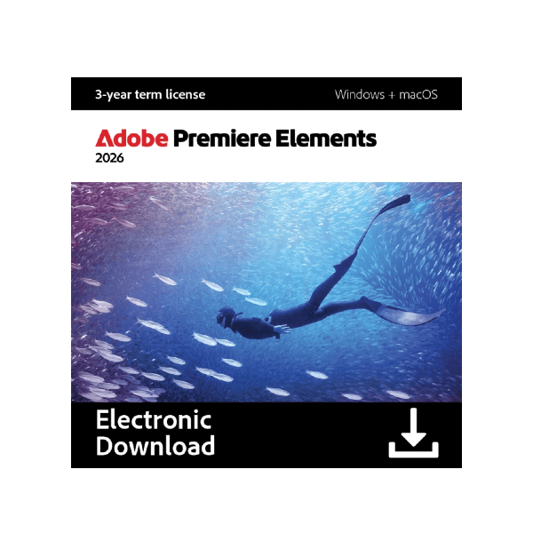 Adobe Premiere Elements 2026 - 3 roky