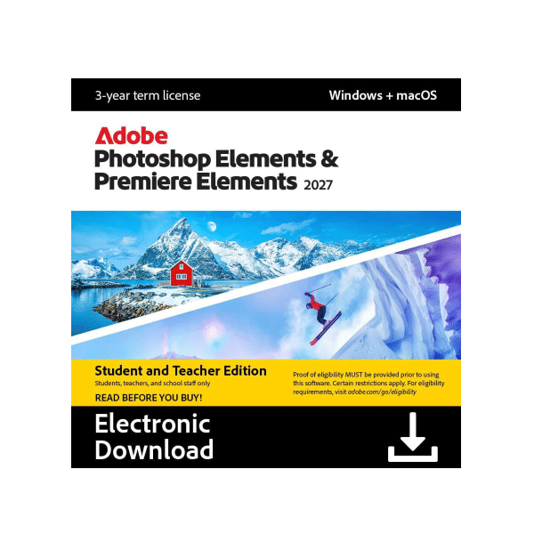 Adobe Photoshop & Premiere Elements 2027 EDU