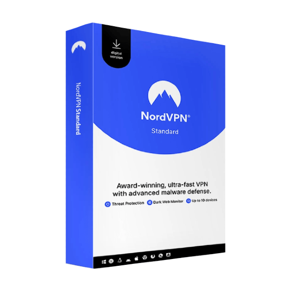 NordVPN Standard + Cybersecurity - 10 zařízení, 1 rok