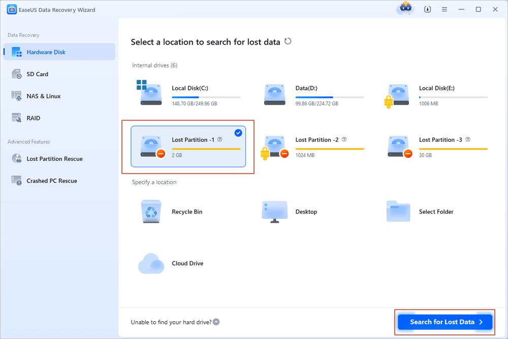 EaseUS-Partition-Recovery-Pro-obrazek EaseUS Partition Recovery obrázek z programu v popisu produktu.