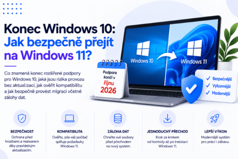 Konec podpory Windows 10 - přechod na Windows 11 v roce 2026