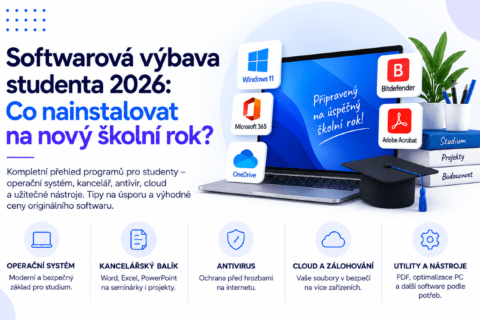 Softwarová výbava studenta 2026 - notebook s programy do školy